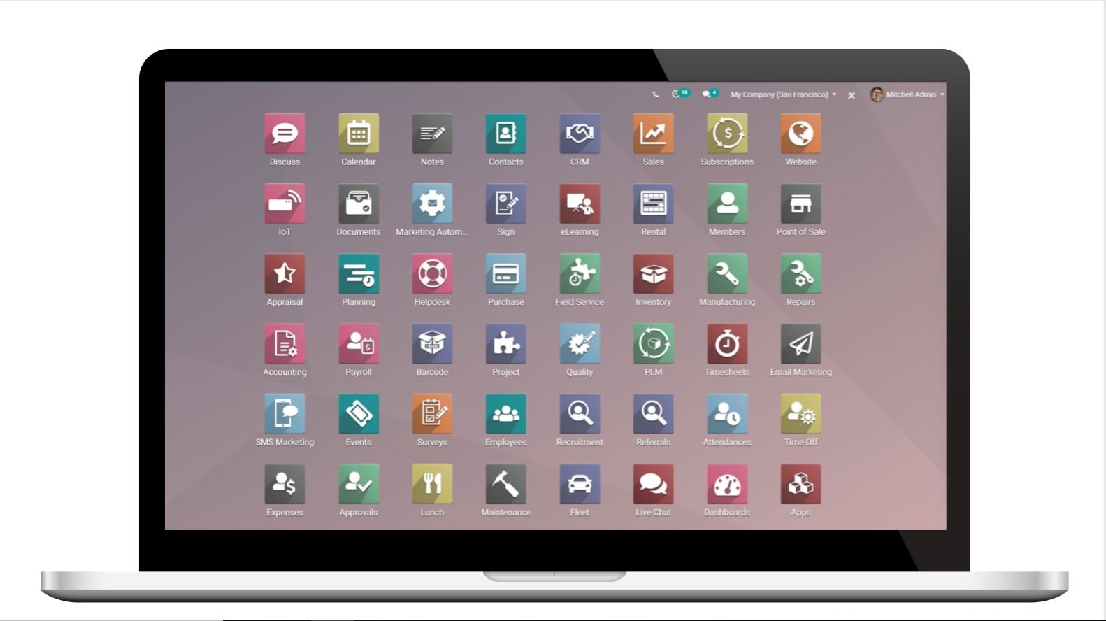 Odoo screenshot & Video