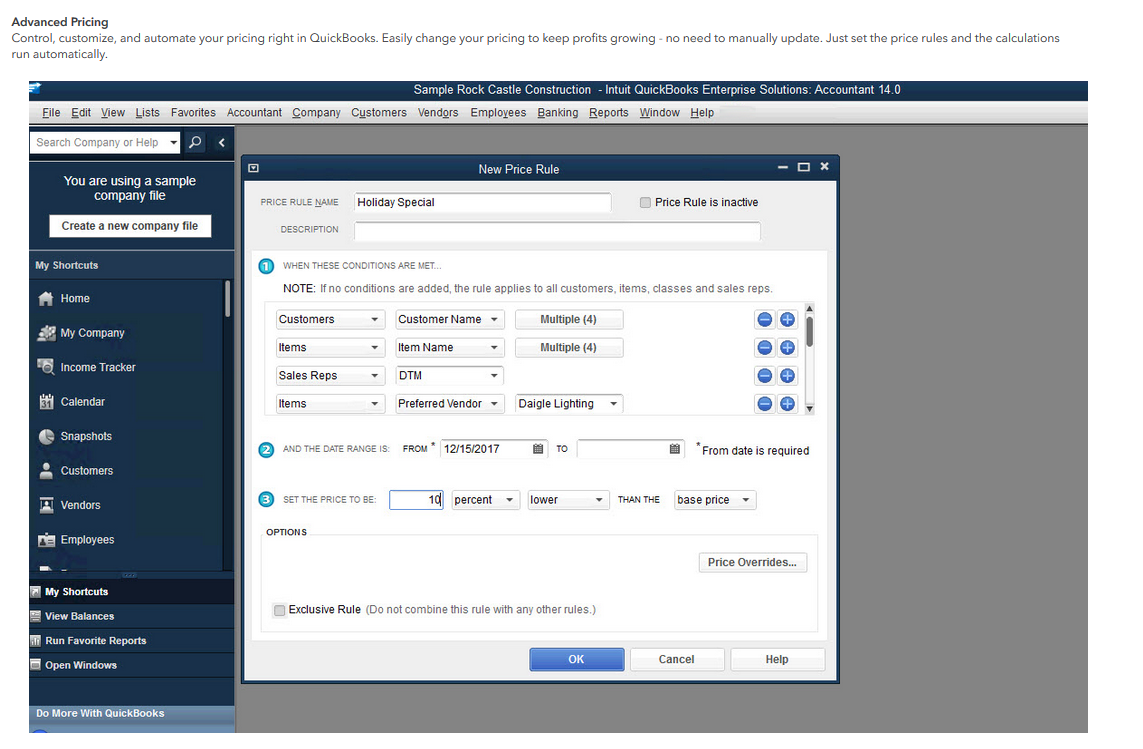 QuickBooks Desktop Enterprise screenshot & Video