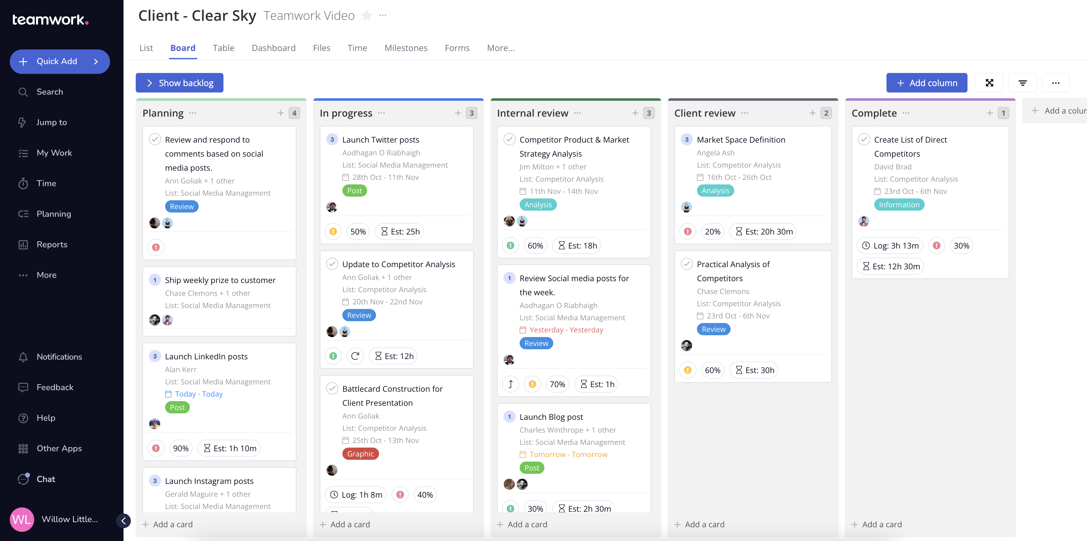 Teamwork.com screenshot & Video
