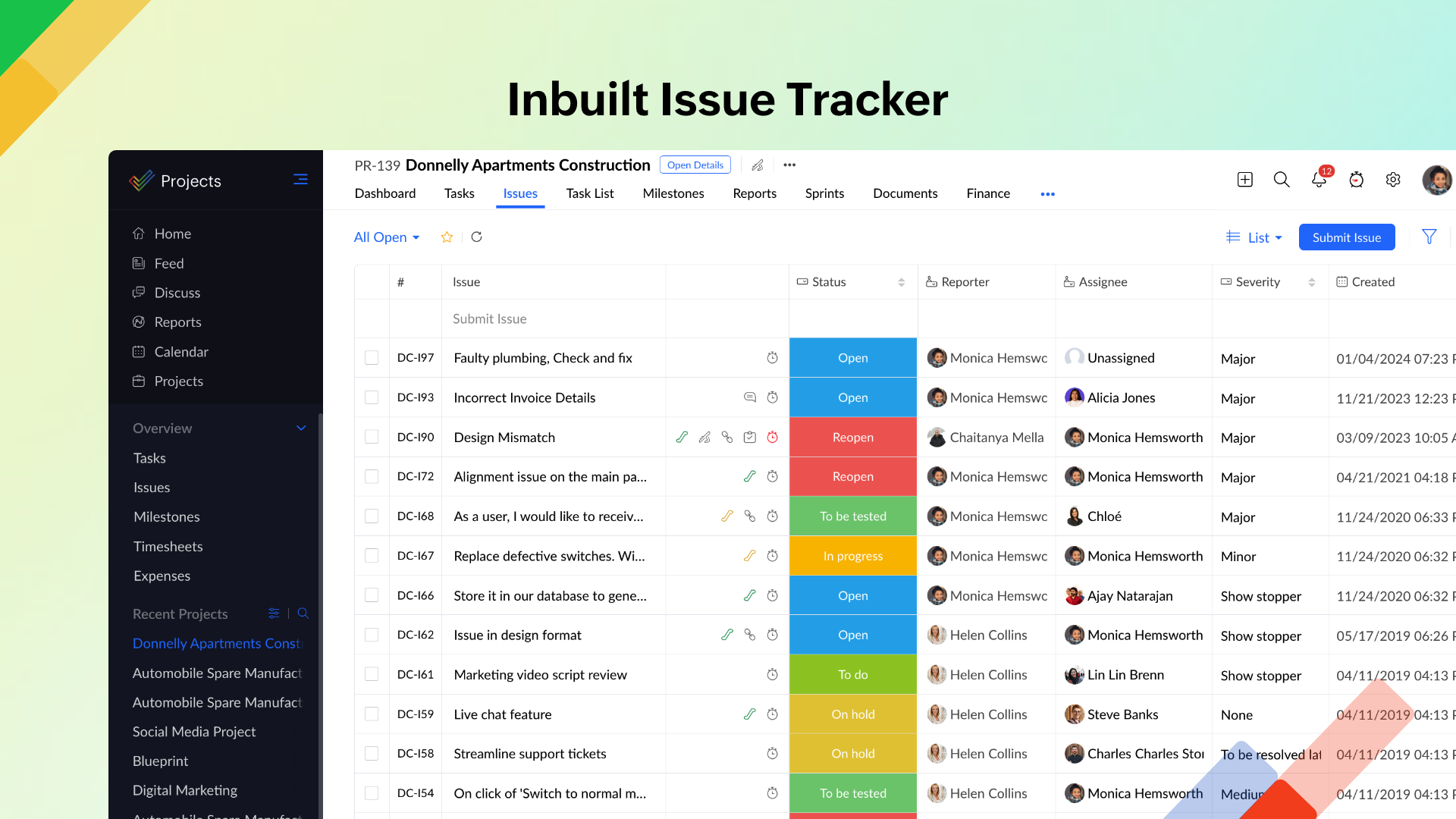 Zoho Projects screenshot & Video