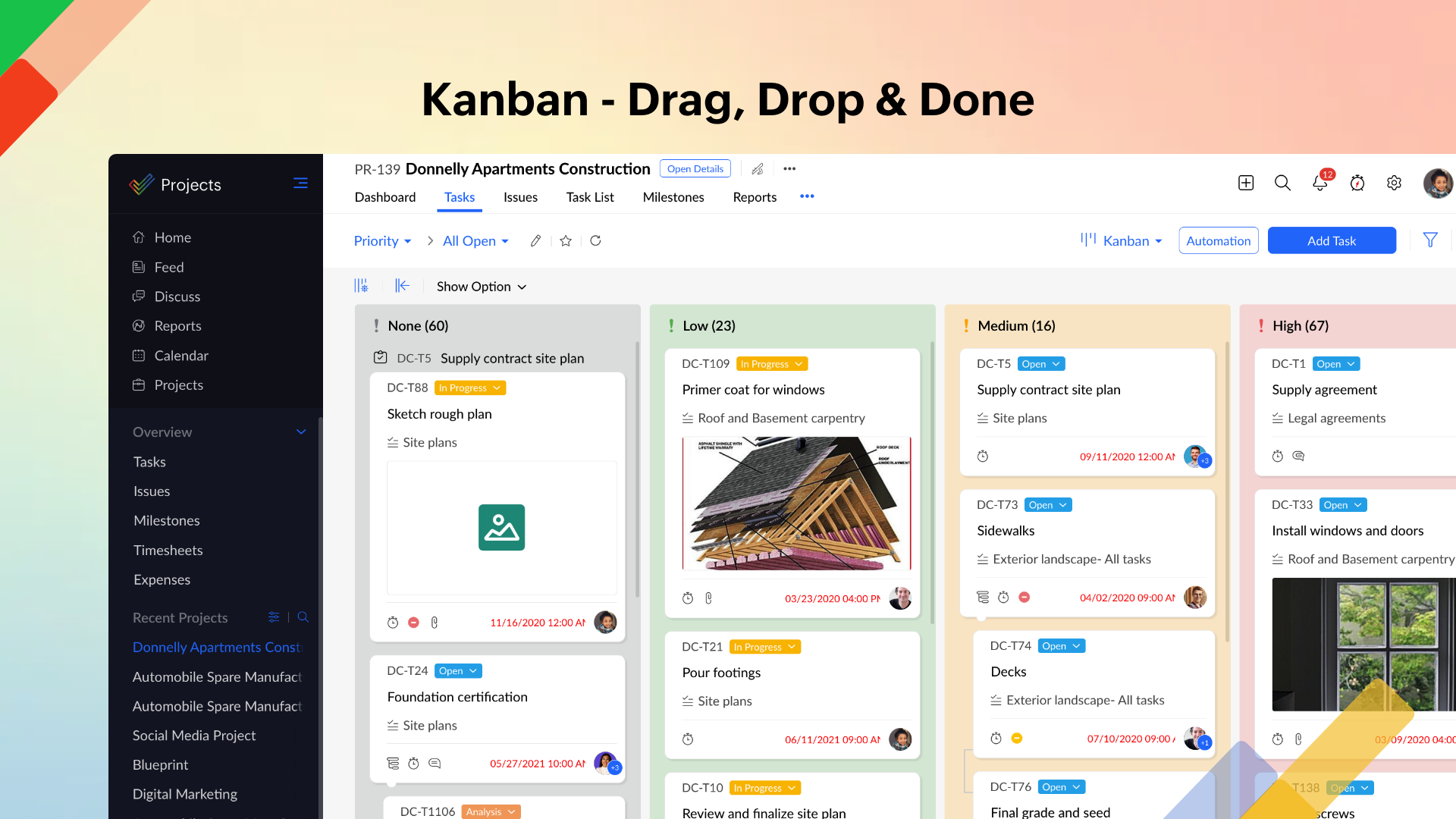 Zoho Projects screenshot & Video